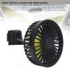 Gucagle Car Rear Seat Fan USB Powered Portable Vehicle Cooling Fan with 3 Wind Speed Adjustable 360 Degree Rotatable Quiet Design for Cars SUVs Motorhomes Trucks ABS PP Material 1.8m Wire view 3