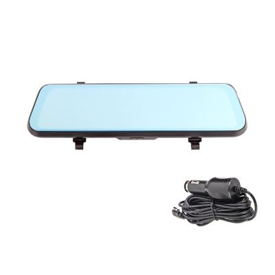 10 Inch 4G Car Mirror DVR ADAS GPS Navigation HD 1080P WiFi Dual Camera Auto Video Recorder 24 Hours Monitoring(AC19 with Charger,32G)