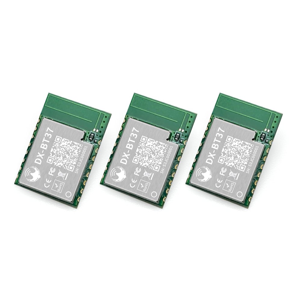 3 Piece DX-BT37 Low Cost Bluetooth BLE 5.1 URAT Serial Transceiver Module Low Power Wireless Serial Communication Support IOSAndroidArduino(DX-BT37* 3PCS)