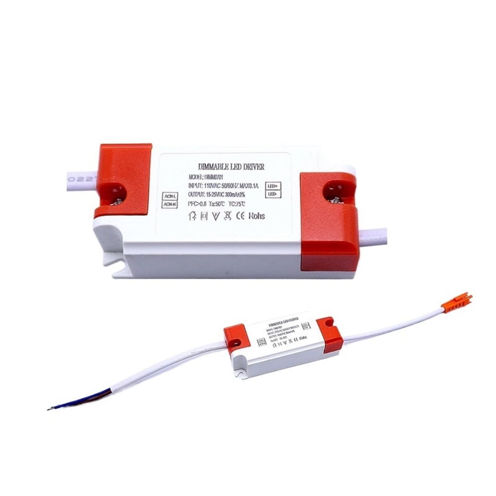 VRTLYJU LED dimming Power Supply thyristor External Plastic case 3W 5W 7W 9W 12W 15W 18W 24W 25W(220V 5 * 1W)
