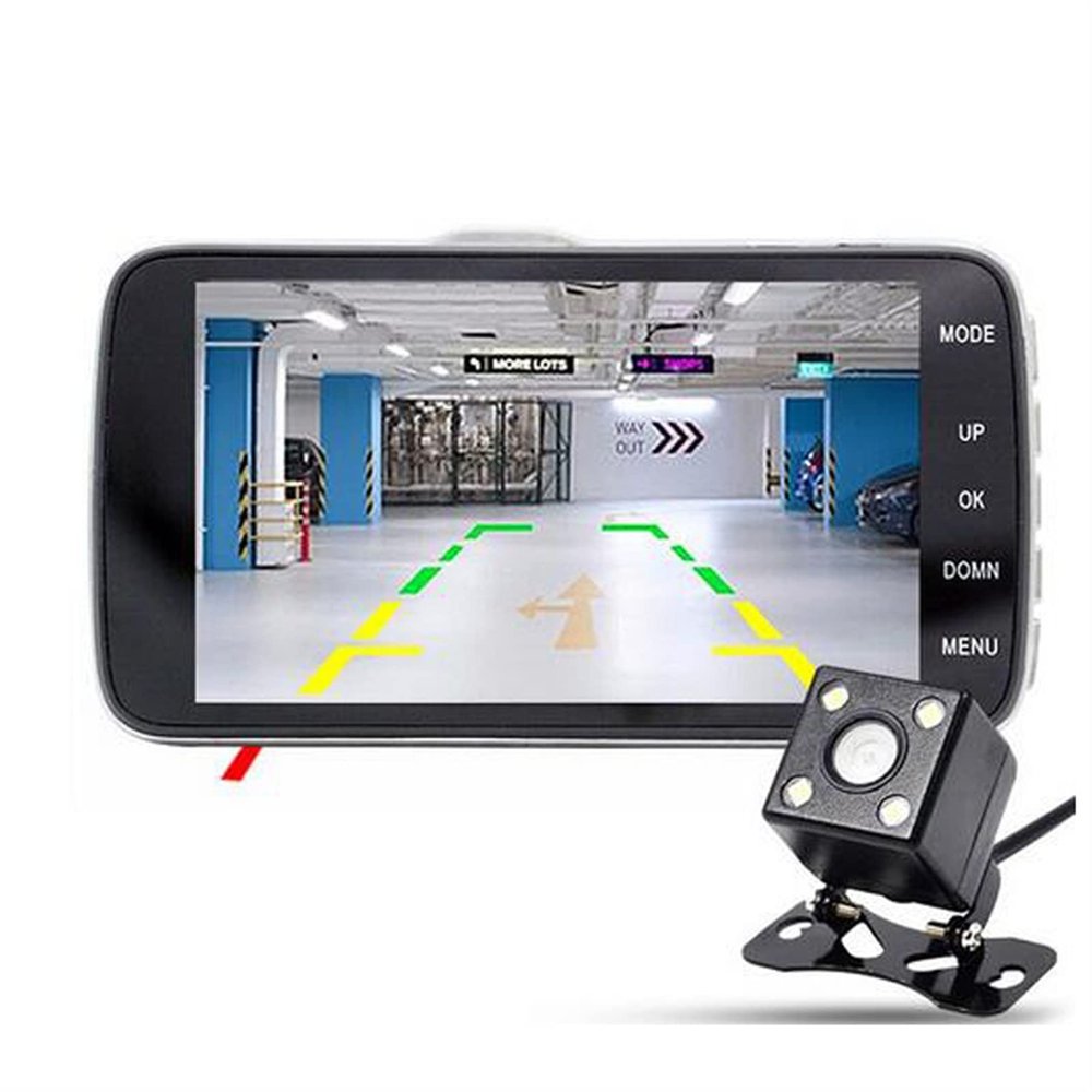 4.0" IPS Car DVR Camera Full HD 1080P Dual Lens Dvrs Dash Cam Video Recorder Registrator-G-Sensor 170 Degree with Night Vision(NOT SD Card)