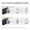 1.5/50 Metal Square Lens Hood (with Cover), Suitable for ZEISS C Sonnar T* ZM 1.5/50 M-Mount Camera Accessories (Black) view 4