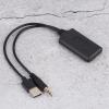 Aumotop HiFi Stereo Audio Cable Adapter, Wireless Music Receiver for Car AUX Interface, USB Connector, Black view 1
