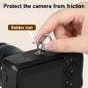 4 Pcs 1/4"-20 Thread Camera Fixing Screw Stainless Steel D Ring Screw Hinged Holder with Rubber Padded Camera Carabiner Clip for Tripod DSLR Cameras Shoulder Straps Wrist Straps Gimbals Selfie Sticks view 2