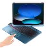 BABG for iPad 10th 11th (A16) Case with Keyboard&iPad Air 11(M4,M3,M2),360Swivel,7 Use Modes,Rainbow Backlight Keyboard for iPad Pro 11(1st/2nd/3rd/4th Gen)&iPad Air 5th/Air 4th-Lake Blue view 1