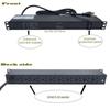 6-15P Steel Plate Body 14GW 9-Foot 1U 19 inch Horizontal Installation 10 Socket Overload Protection Anti Electric Shock Module Rack Mounted Power Distribution Unit view 3
