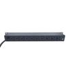 6-15P Steel Plate Body 14GW 9-Foot 1U 19 inch Horizontal Installation 10 Socket Overload Protection Anti Electric Shock Module Rack Mounted Power Distribution Unit view 4