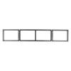 Proinsightore Wall Mount 34 Inch Media Storage Rack CD DVD Organizer Metal Shelf 34 Inch Cube Storage Media Shelf and Video Game Organizer Black view 1