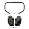 6.5 Inch Vented Speaker Pod For Motorcycle Lower Leg Crash Compatible With Touring Road 2014 2015 2016 2017 2018 2019 2020 2021 2022 2023(Matte Black Bar) view 1