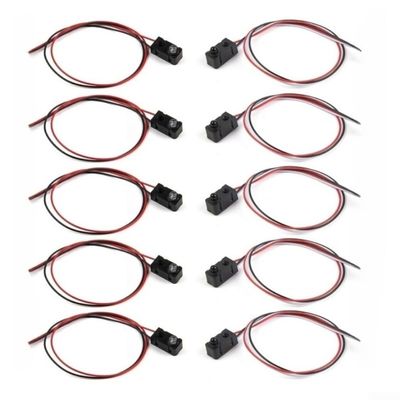 Elmtap IR Break Beam Sensor Module 5 Pack High Speed 2ms Response DC 3-5V NPN NO Output for Arduino Robotics Motion Detection and Counting Applications