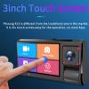 3.0 Inch Car DVR Camera Triple Camera Full HD 1080P Dash Cam Video Recorder Built in 3 Cameras Recording 160 Degree Lens Camera(NOT SD Card) view 2