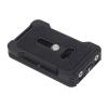 PU - 60L Adjustable Quick Release Plate, Camera Tripod Mount Plate, Universal Arca Standard Adapter with Anti Twist Clamp, Lightweight Aluminum Alloy Plate for DSLR Cameras and view 2