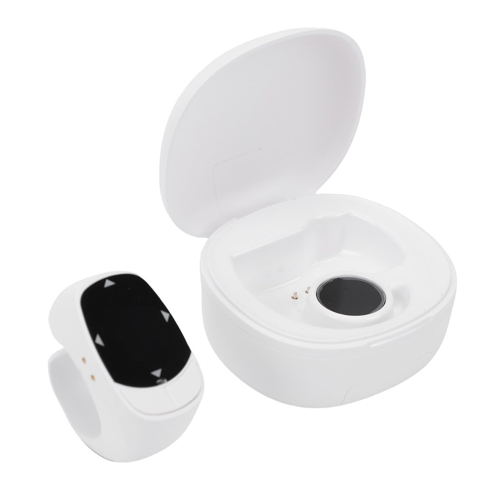 Bluetooth Remote Control for TikTok, Upgrade Wireless Fingertip Scroller Page Turner Camera Shutter with Touchscreen for Smartphone Tablet White