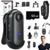 Crexyyo POV Capture Pro 3.0, POV Pro 4k Camera, New Ultra Wide Angle Wearable Body Adventure Action Cam, Video Record Night Vision Waterproof with 128g Card, for Cycling, Diving (Black 64GB, 4K) view 1