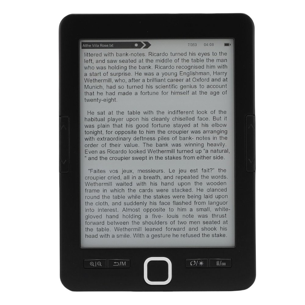 DirectNine Basics Portable Ebook Reader, 6 Inch Ink Screen Electronic Book Reader with Multiple Text Image Formats, Build in 8G, Customized E Readers Devices