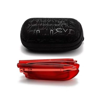Aocesk Foldable Anti-Blue Light Reading Glasses with Case, Anti Eyestrain/Glare Computer Reading Glasses for Women Men (Red, 3, x)