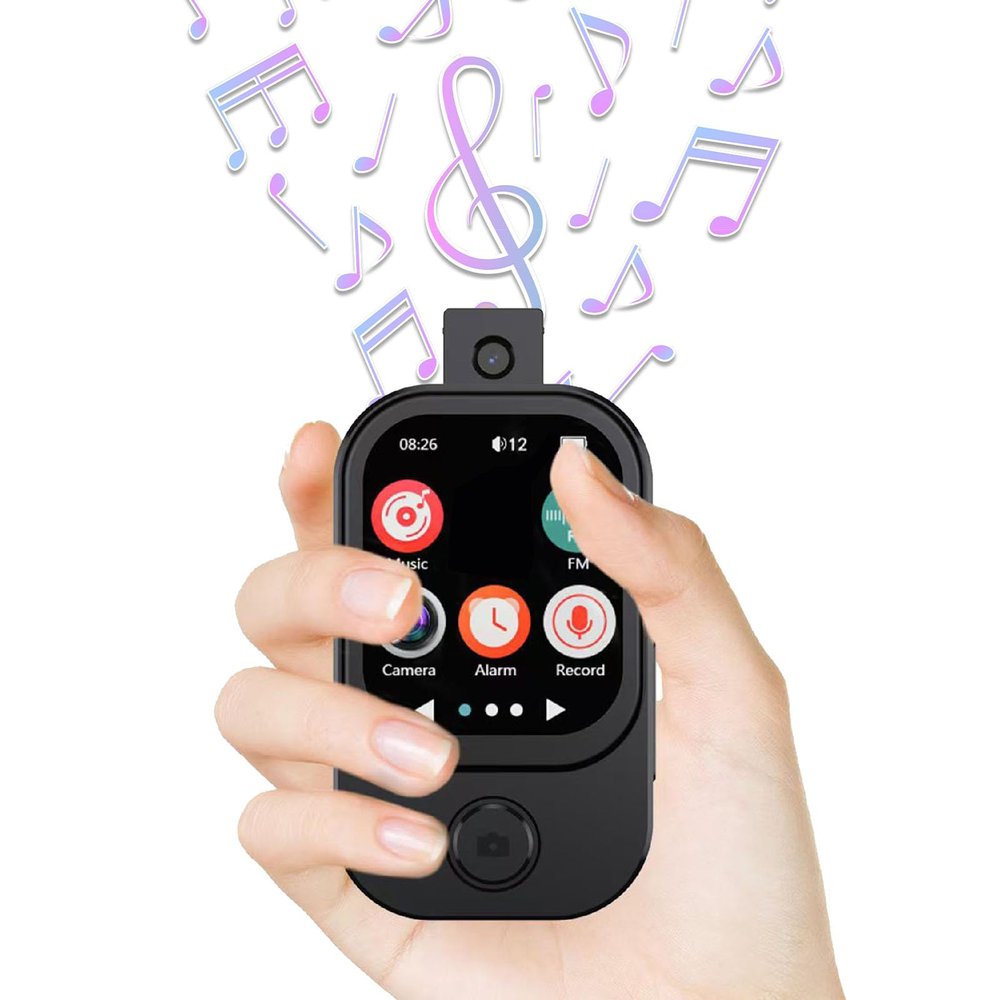 Tangxi MP3 Player with Bluetooth 5.4 and Camera, Portable Digital Music Player with 2.01" Touch Screen, HiFi Lossless Sound Voice Recorder, FM Radio, E Book (with 32G Memory Card)