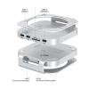 YUEHISY Dock Fit for M4, Aluminum Metal Desktop Computer Docking Station Stand Hub with NVMe SSD, USB Ports and SD 4.0 Slot view 2