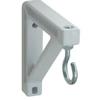 DF-227212 Wall Mounting Brackets for Projector Screens, 6 Inch, White, Pair view 1