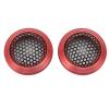 2Pcs Speaker Mesh Grill Cover, 54mm Round Metal Speaker Grill Protector, Sturdy Impact Guard for Home Car Boat, Aluminum Iron Mesh Cover with Easy Installation for DIY Sp (Red) view 1