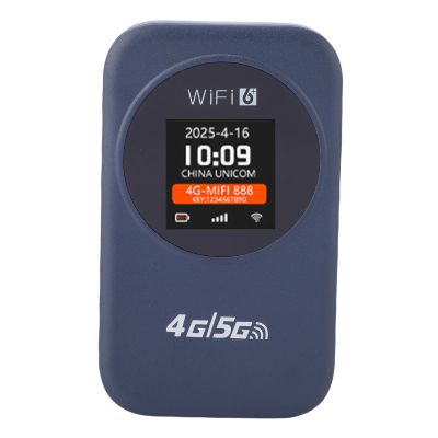 XUMIUZIY 4G Portable WiFi Hotspot, Mobile Hotspot Wireless Router, 300Mbps 2.4G Time Display USB Modem with SIM Card Slot for Travel Camping and Outdoor Internet Access