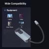 YUEHISY USB C to Ethernet Adapter, 2.5Gbps High Speed Network Adapter with Aluminum Case, Plug and Play for Laptops, Desktops, Routers view 2