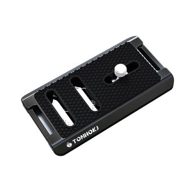 70mm Camera Quick Release Plate Fits Arca Swiss Standard Clamp Universal Metal Small QR Tripod Camera Body Mount Plate for DSLR Camera Tripod Ballhead (THB-003)