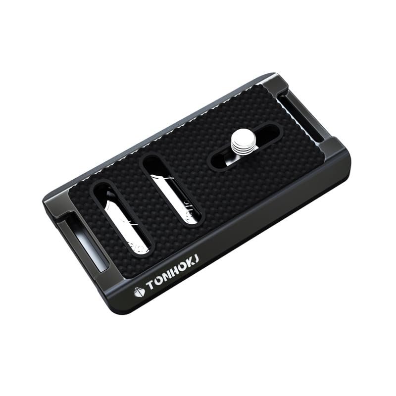 70mm Camera Quick Release Plate Fits Arca Swiss Standard Clamp Universal Metal Small QR Tripod Camera Body Mount Plate for DSLR Camera Tripod Ballhead (THB-003)