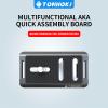 70mm Camera Quick Release Plate Fits Arca Swiss Standard Clamp Universal Metal Small QR Tripod Camera Body Mount Plate for DSLR Camera Tripod Ballhead (THB-003) view 2
