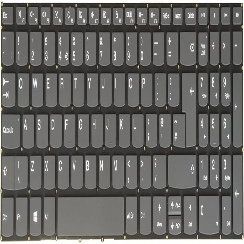 100% New UK Keyboard for Lenovo Ideapad 3-15ada05 3-15are05 3-15igl05 3-15iil05 3-15ijl05 3-15iml05 3-15itl05 PC5C-UK Gray