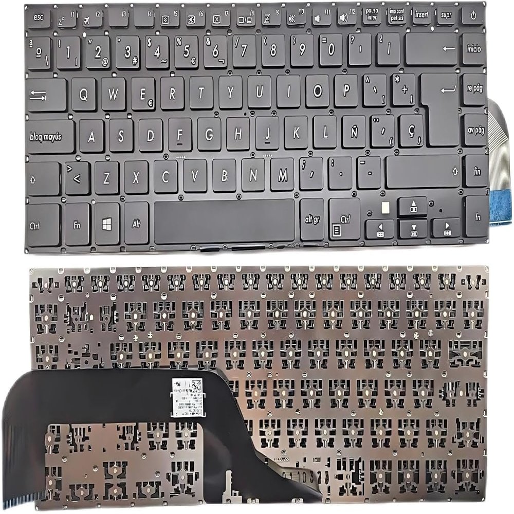 100% New Replacement Keyboard in Spanish for Asus VivoBook 15 X505BA X505 X505B X505BP ZA X506 R504Z K505B/BP A505Z Black