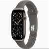 Apple Watch Series 11 [GPS + Cellular, 46mm] Natural Titanium Case with Stone Gray Sport Band, S/M (Renewed) view 1