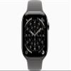 Apple Watch Series 11 [GPS + Cellular, 46mm] Natural Titanium Case with Stone Gray Sport Band, S/M (Renewed) view 2