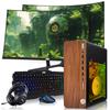 HP Full Dark Gaming PC Desktop Computer  AMD Pro A10-9700,RX 550 Graphics,8GB RAM,256GB SSD,Dual 32 Inch Curved Monitor,RGB Keyboard with AI Copilot,Mouse,WiFi,RGB Headphone,Windows 11(Renewed) view 1