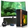 HP Half Dark Gaming PC Desktop Computer  AMD Pro A10-9700,RX 550 Graphics,8GB RAM,1TB SSD,32 Inch Curved Monitor,RGB Keyboard with AI Copilot,Mouse,WiFi,RGB Headphone,Windows 11(Renewed) view 1