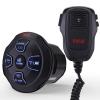 Marine Bluetooth Receiver Microphone Kit - Waterproof Audio Entertainment System Set w/ 2-Channel Wireless BT Controller, Handheld Broadcasting Mic - Car, Truck, ATV, UTV, 4x4, Boat view 1