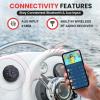 Marine Bluetooth Receiver Microphone Kit - Waterproof Audio Entertainment System Set w/ 2-Channel Wireless BT Controller, Handheld Broadcasting Mic - Car, Truck, ATV, UTV, 4x4, Boat view 3