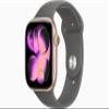 Apple Watch Series 11 [GPS + Cellular, 46mm] Rose Gold Aluminum Case with Stone Gray Sport Band, S/M (Renewed) view 1
