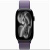Apple Watch Series 11 [GPS + Cellular, 46mm] Jet Black Aluminum Case with Purple Fog Sport Loop Band, One Size (Renewed) view 2