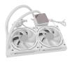 GOWENIC ARGB CPU Liquid Cooler, 2.2 Inch LCD Screen PWM Fans with Synchronized RGB Lighting, for LGA 1700 1851 1200 115X AM5 AM4 AM3 Sockets (White) view 1