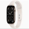 Apple Watch Series 11 [GPS + Cellular, 46mm] Gold Titanium Case with Starlight Sport Band, M/L (Renewed) view 1