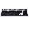 108 Key German Keyboard Keycaps, Mechanical Keyboard Translucent Keycaps Set, Minimalist Design with ABS Material for 61 64 68 84 87 96 98 100 104 108 Keyboards, Backlit Compatible (Black) view 1