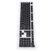 108 Key German Keyboard Keycaps, Mechanical Keyboard Translucent Keycaps Set, Minimalist Design with ABS Material for 61 64 68 84 87 96 98 100 104 108 Keyboards, Backlit Compatible (Black) view 3