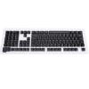 108 Key German Keyboard Keycaps, Mechanical Keyboard Translucent Keycaps Set, Minimalist Design with ABS Material for 61 64 68 84 87 96 98 100 104 108 Keyboards, Backlit Compatible (Black) view 4