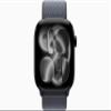 Apple Watch Series 11 [GPS + Cellular, 46mm] Jet Black Aluminum Case with Anchor Blue Sport Loop Band, One Size (Renewed) view 2