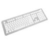 108 Key German Keyboard Keycaps, Mechanical Keyboard Translucent Keycaps Set, Minimalist Design with ABS Material for 61 64 68 84 87 96 98 100 104 108 Keyboards, Backlit Compatible (White) view 2