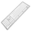 108 Key German Keyboard Keycaps, Mechanical Keyboard Translucent Keycaps Set, Minimalist Design with ABS Material for 61 64 68 84 87 96 98 100 104 108 Keyboards, Backlit Compatible (White) view 4