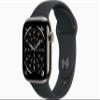 Apple Watch Series 11 [GPS + Cellular, 42mm] Natural Titanium Case with Black Sport Band, S/M (Renewed) view 1