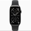 Apple Watch Series 11 [GPS + Cellular, 42mm] Natural Titanium Case with Black Sport Band, S/M (Renewed) view 2