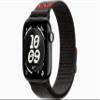 Apple Watch Series 11 [GPS + Cellular, 42mm] Jet Black Aluminum Case with Midnight Black Nike Sport Loop, One Size (Renewed) view 1